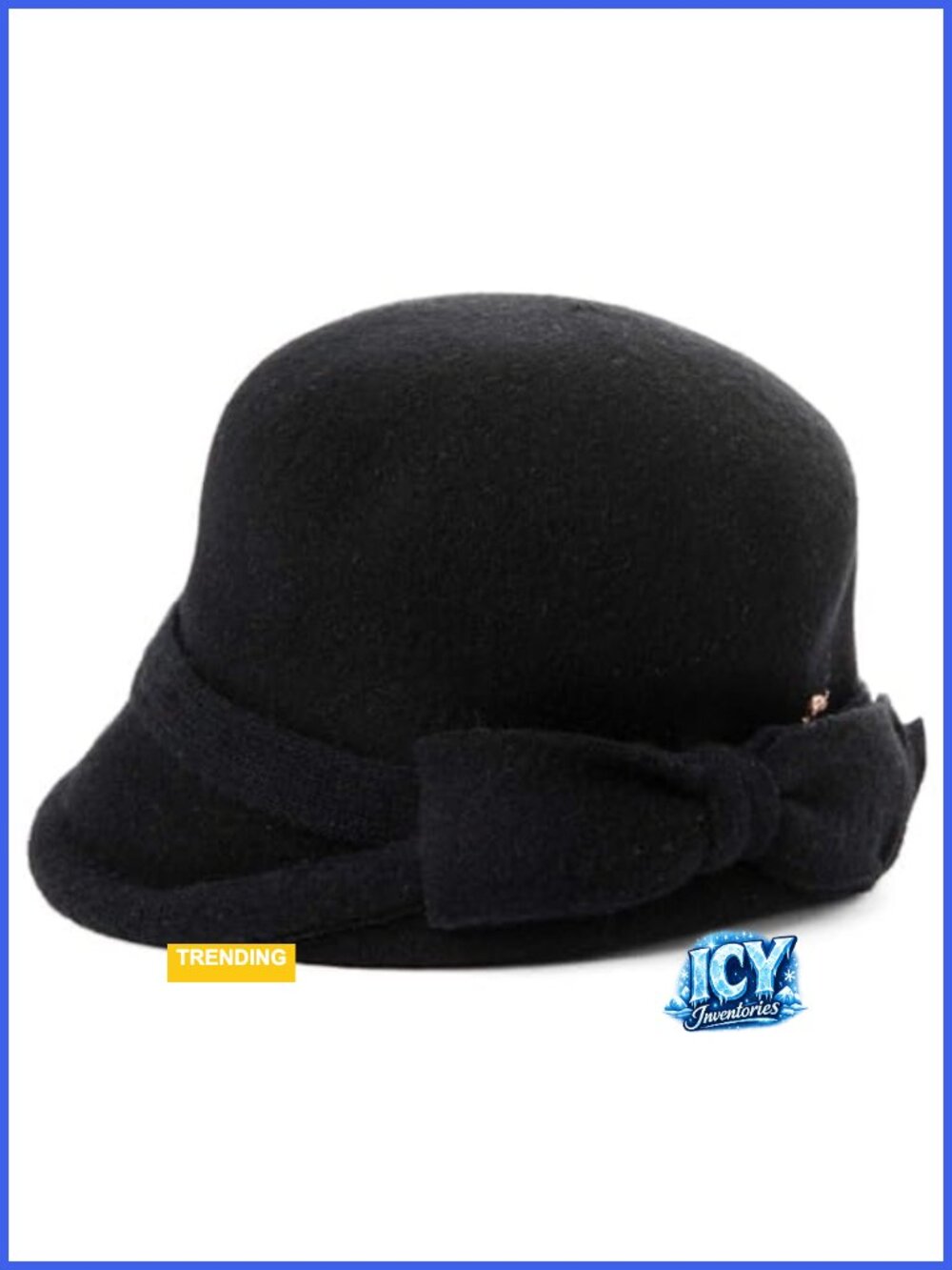 Wool Felt Cloche Bucket Bowler Hat Crushable Winter Travel